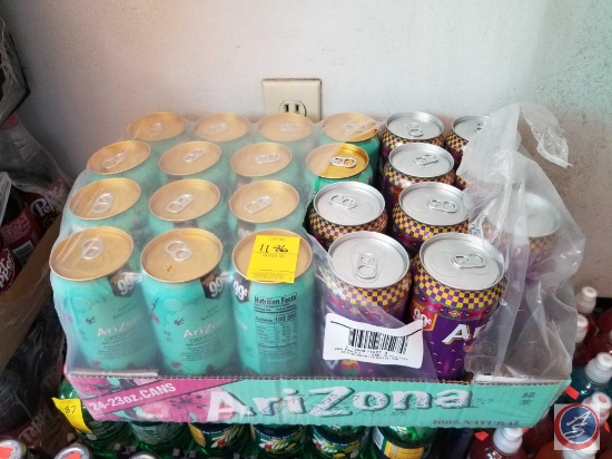 23 Cans Of Assorted Flavors Of Arizona Tea