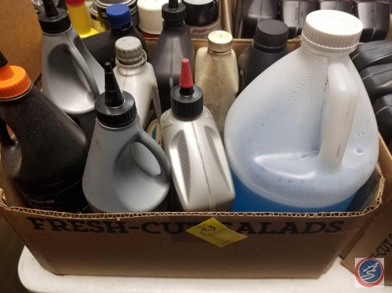 Partial Bottles Of Assorted Automotive Chemicals