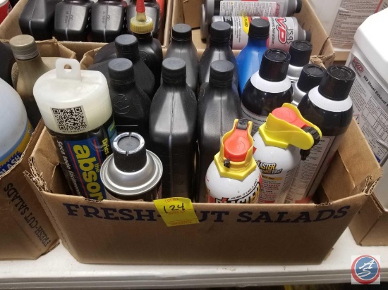 Partial Bottles Of Assorted Automotive Chemicals