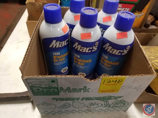 6 cans of Mac's NAPA windshield deicer.