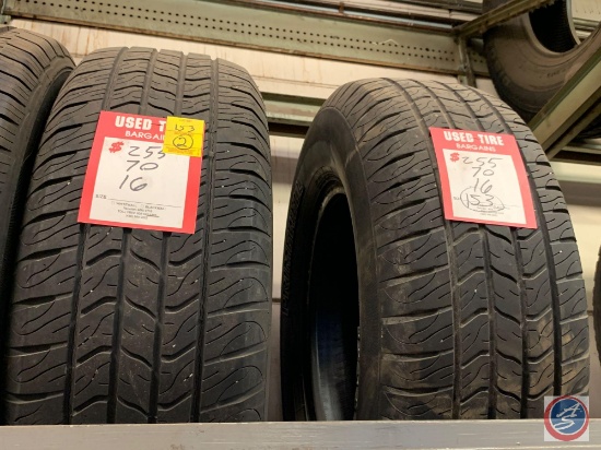 Two Primewell Velera HT Used 255 70 16...Tires (sold times the money)