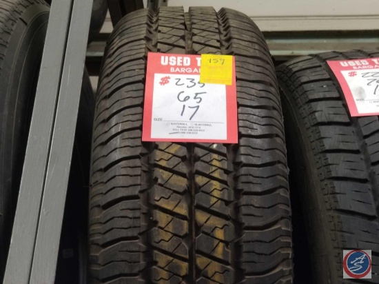 One Goodyear Wranger SRA 235 65 17 Used Tire