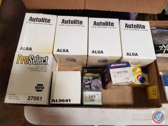Autolite And Napa Oil Filters And Assorted Auto Parts