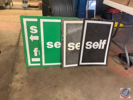 Self Service Fuel Signs