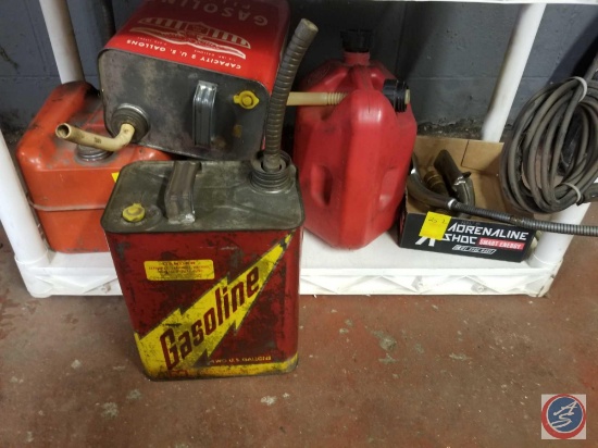 Assorted Gas Cans And Oil Spouts