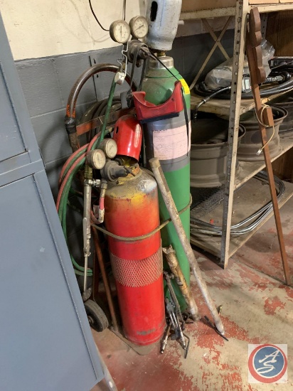 Oxy-Acetylene Torch, Cart, Smith... Heads, And Gauges