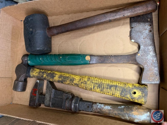 Rubber Hammer, Hatchet, Monkey Wrench, Ball Pin Hammer