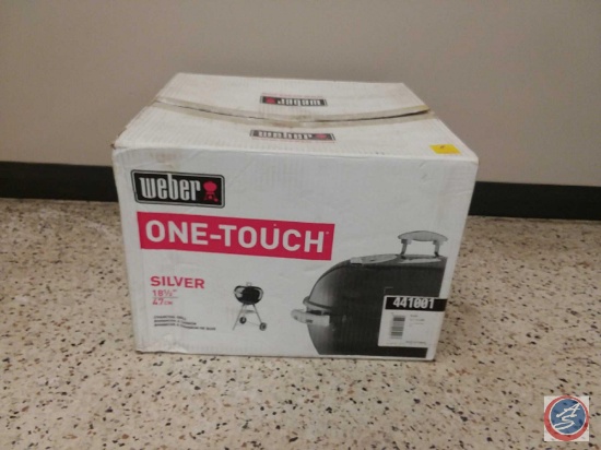 Weber One Touch Silver 18 1/2'' Charcoal Grill with Guiness Sticker in Original Box