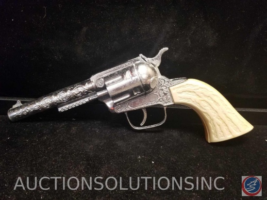 Vintage Hubley Revolver Cap Gun With White Grip