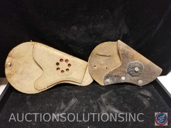 2 Leather Holsters, One Ranger, One With A Native American Image