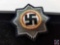 German WWII Army Heer/SS Panzer German Cross in Gold in Cloth with Swastika in Center Surrounded by