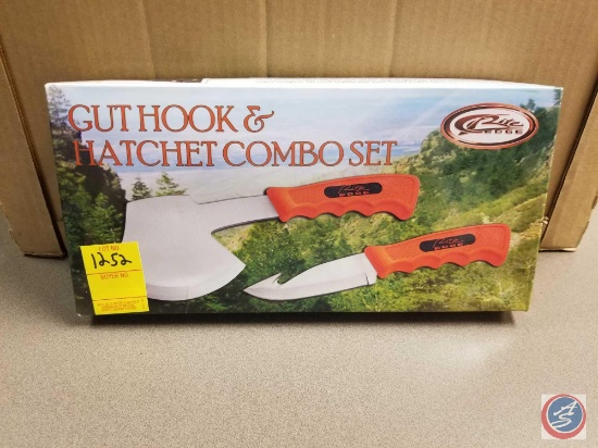 Rite Edge Gut Hook and Hatchet Combo Set New in Box with Sheath