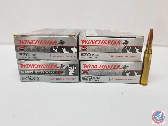 {{4X$BID}} 130 Gr. PP Winchester Super X 270 Winchester Ammo (80 Rounds)