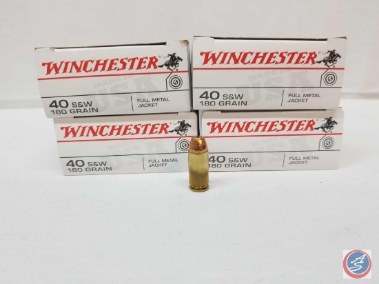 {{4X$BID}} 180 Gr. FMJ Winchester 40 S & W (200 Rounds)