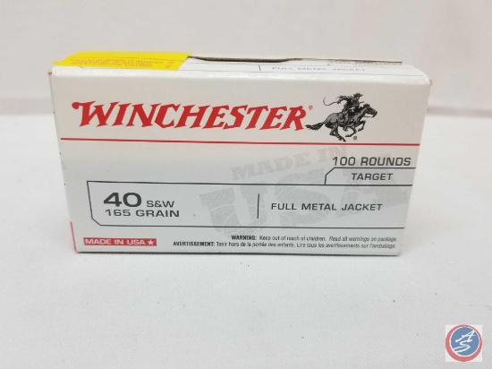 165 Gr. FMJ Winchester 40 S & W Ammo (100 Rounds)
