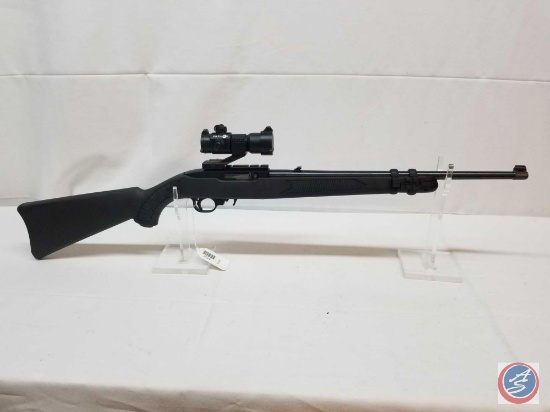 Ruger Model 1022 Rifle 22 LR Semi Auto rifle with Tacticon Red Dot sight, laser and synthetic stock