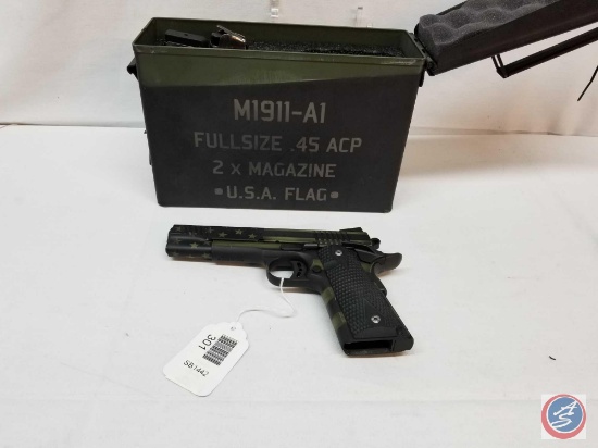 Citadel Model M1911A1-FS Pistol 45 ACP Semi-Auto Pistol with 2 Magazines and matching ammo can hard