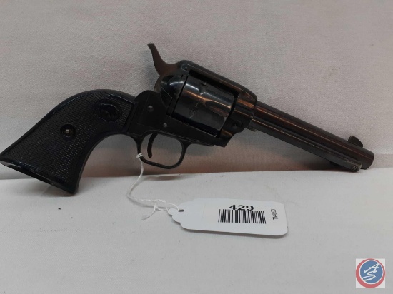Buffalo Model LA Deputy 22 LR Revolver Single Action Pistol in fair condition. RH grip is broken Ser