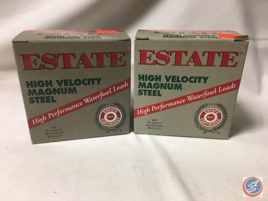 {{2X$BID}} 12 Ga. Estate High Velocity Magnum Steel 3'' Shotgun Shells (50 Shells)