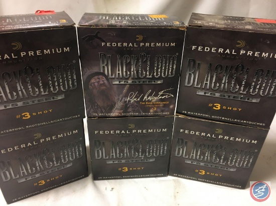 {{6X$BID}} 12 Ga. Federal Ammunition Black Cloud FS Stell 2 3/4'' Shotgun Shells (150 Shells)