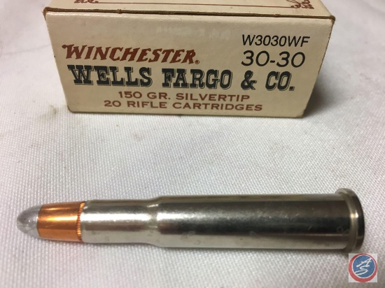 150 Fr. Silvertip Winchester Wells Fargo & Co. 30-30 Ammo (20 Rounds)