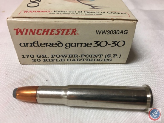 170 Gr. PP Winchester Antlered Game 30-30 Ammo (20 Rounds)