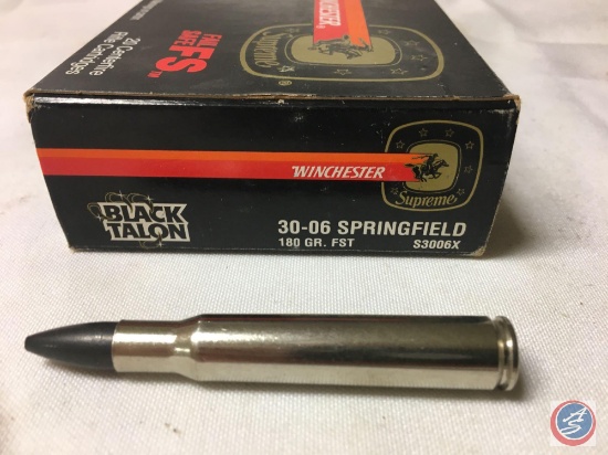 180 Gr. FST Winchester Black Talon 30-06 Springfield Ammo (20 Rounds)
