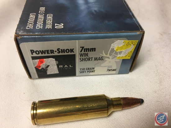 {{3X$BID}} 150 Gr. SP Federal Ammunition 7mm Win. Short Mag. Ammo (60 Rounds)