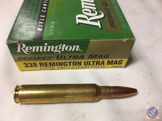 {{3X$BID}} 250 Gr. Swift A-Frame PTD SP 338 Remington Premier Ultra Mag Ammo (60 Rounds)