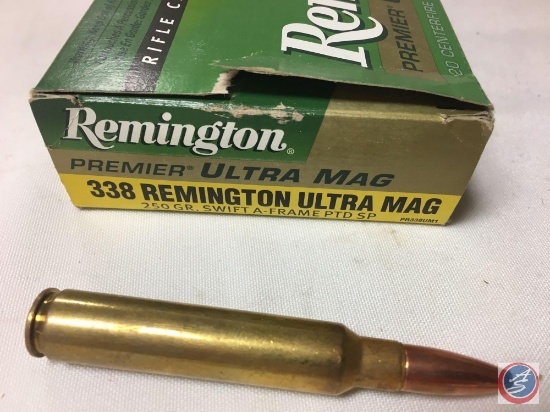 250 Gr. Swift A-Frame PTD SP 338 Remington Ultra Mag Ammo (40 Rounds)