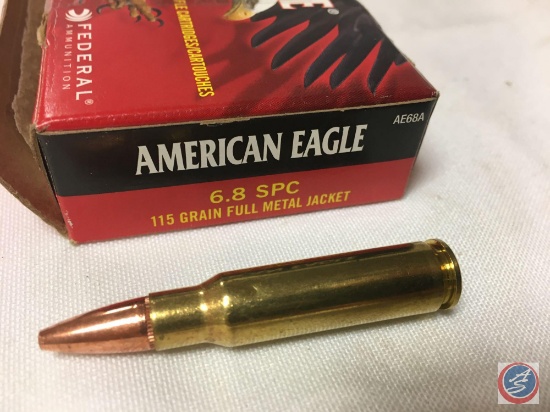 115 Gr. FMJ American Eagle... 6.8 SPC Ammo (20 Rounds)
