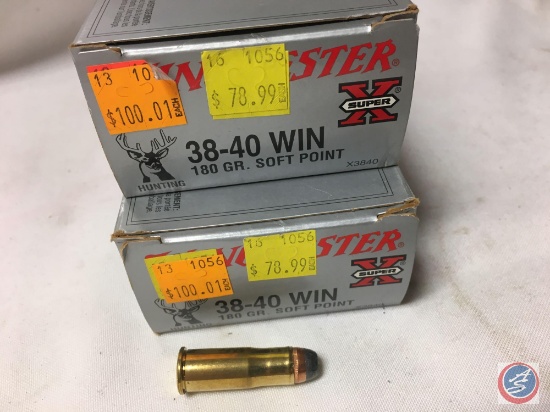 180 Gr. Winchester 38-40 Soft Point Ammo (40 Rounds)