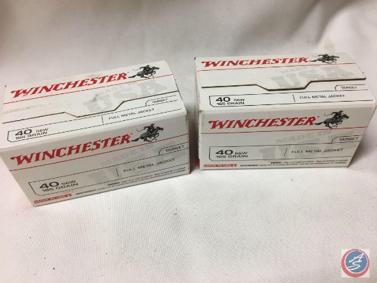 {{2X$BID}} Winchester 40 S&W 165 Gr. FMJ (200 Rounds) Ammo