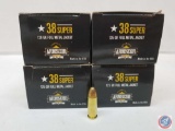 {{4X$BID}} 125 Gr. FMJ Armscor USA 38 Super Ammo (200 Rounds)