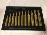 Weatherby...Resin Encased Sample Bullets Ranging From 224 Up To 460 Bullets Marked Nothing Shoots