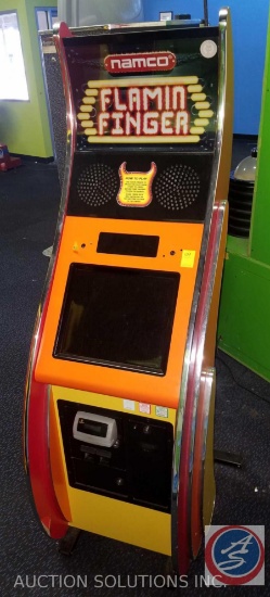 Namco Flamin Finger Arcade Game with Intercard Reader {{SOME GAMES MAY STILL HAVE COIN OP MECHANISMS