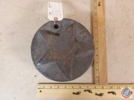 Flint 7 Walling Mfg Co Star wood mill 12 ft Part # B24 Diameter 7 5/8 Thick 3 3/4"... 32 lbs