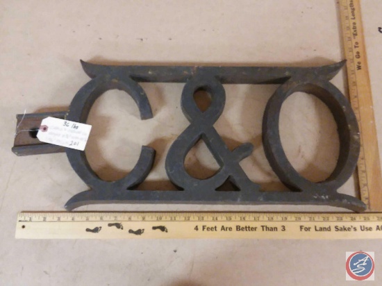 Crane & Ordway Co. Height 103/8" width 251/4" 1/15/16" thick 36lbs