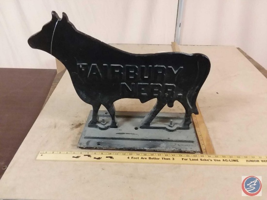 Fairbury WIndmill Co #2 vaneless 10ft mill raised letters both sides 53 lbs