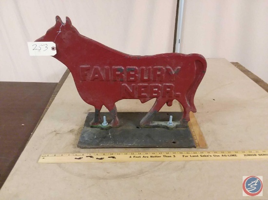 Fairbury WIndmill Co #2 vaneless 10ft mill raised letters both sides 60 lbs