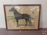 Dan Patch Poster Framed by M.W. Savage Advertising the International Stock Food Company Measuring
