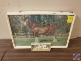 Anheisur-Busch Clydesdale Lighted Sign Measuring 20'' X 13 1/2''