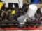 Insignia Portable CD Player, Assorted Batteries, PVC Pipe, American Bottling Company Crate and More