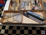 3/8'' Drive Micrometer Torque Wrench Set, (2)1/2 inch drive Torque Wrenches, boxed End Wrenches and