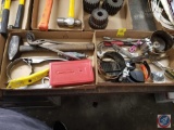 Filter Wrenches, Piston Ring Compressors, Scraper, Drill Bit Set, Stanley Razor, Pneumatic Air