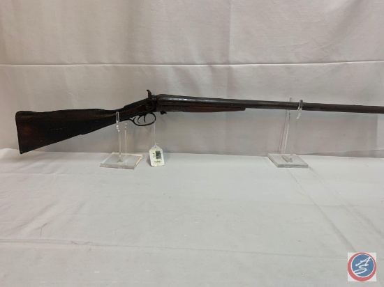Unknown Model S x S 12 GA Shotgun Double Barrel Exposed hammer shotgun. not operational wall hanger