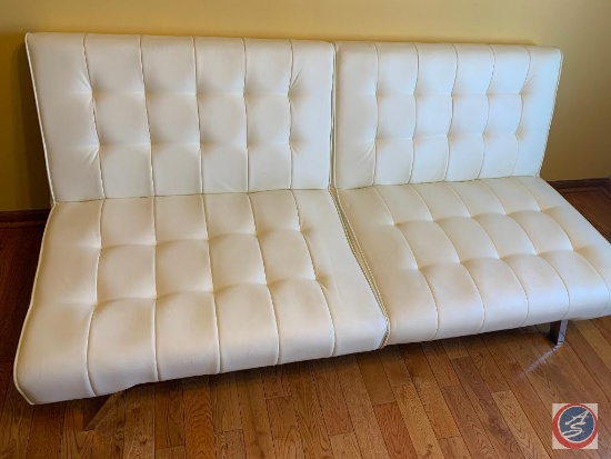 White Leather Futon