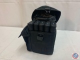 (5) PMAG 30 rd AR Magazines in Black canvas mag pouch - LE Consignment - Used Condition Varies.