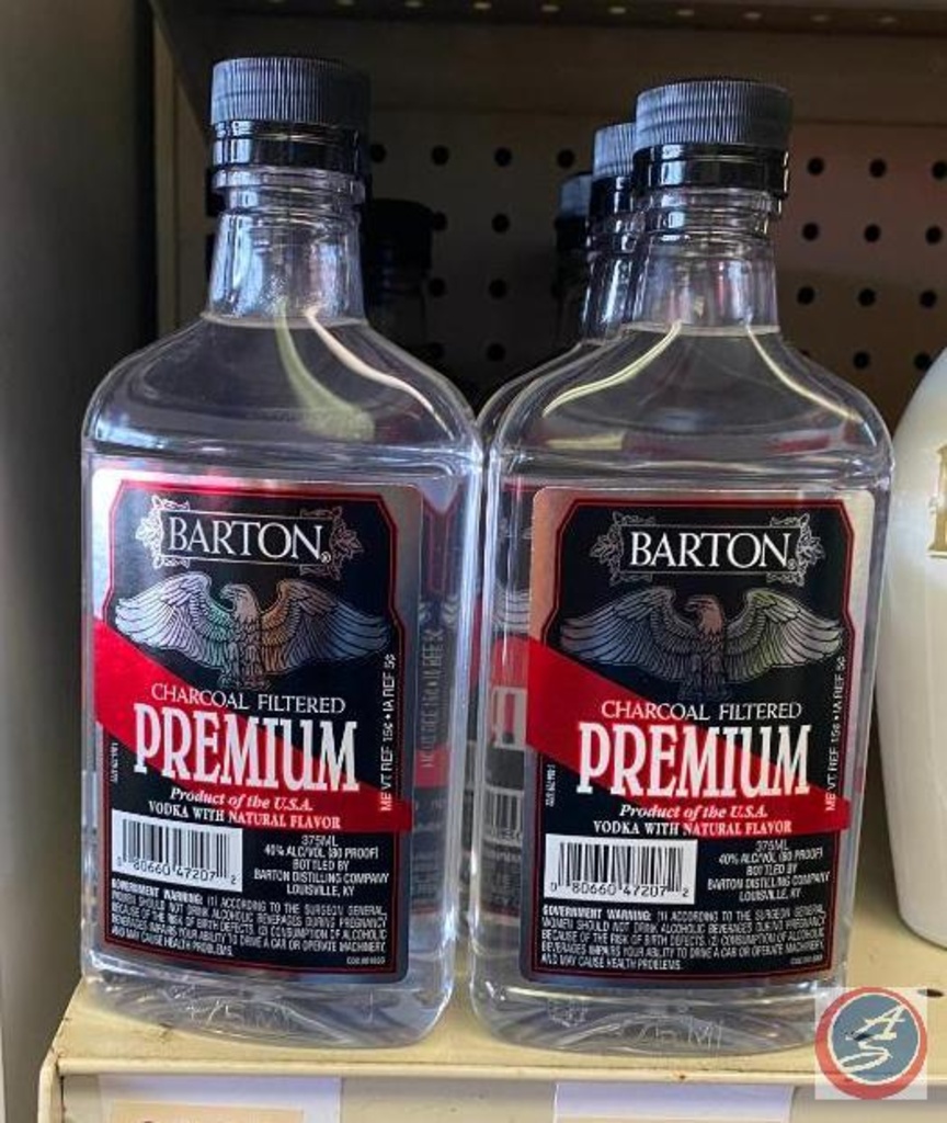 Approx. (13) Bottles of Barton Charcoal Filtered Premium Vodka | Industrial  Machinery & Equipment Food & Beverage Service Equipment Bar & Brewery  Equipment Wines & Spirits | Online Auctions | Proxibid