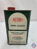 Du Pont IMR-4320 Smokeless Powder Shipping is NOT available for this lot. Local Pick Up Only.